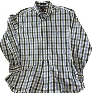 Faconnable Men’s Classic Sport Button Front Long Sleeve Shirt Large L- EUC